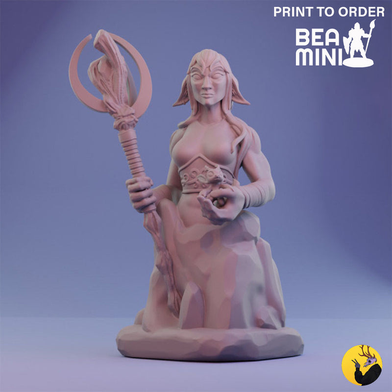 Firbolg Druid Bust | BeaMini Print to Order Miniatures