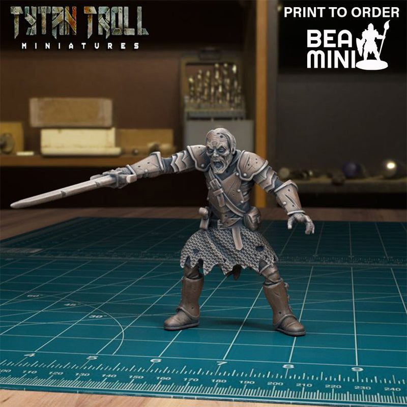 Undead Warrior | BeaMini Print to Order Miniatures