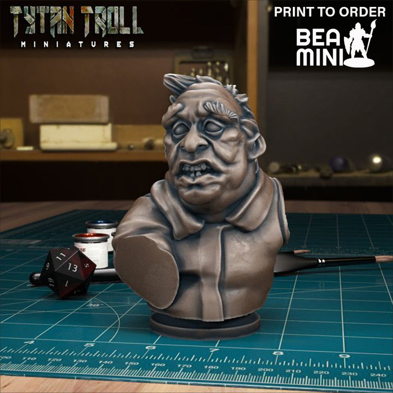 Curse of Strahd - Vilnius Bust | BeaMini Print to Order Miniatures