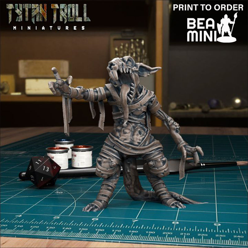 Plague Rat Bandaged | BeaMini Print to Order Miniatures