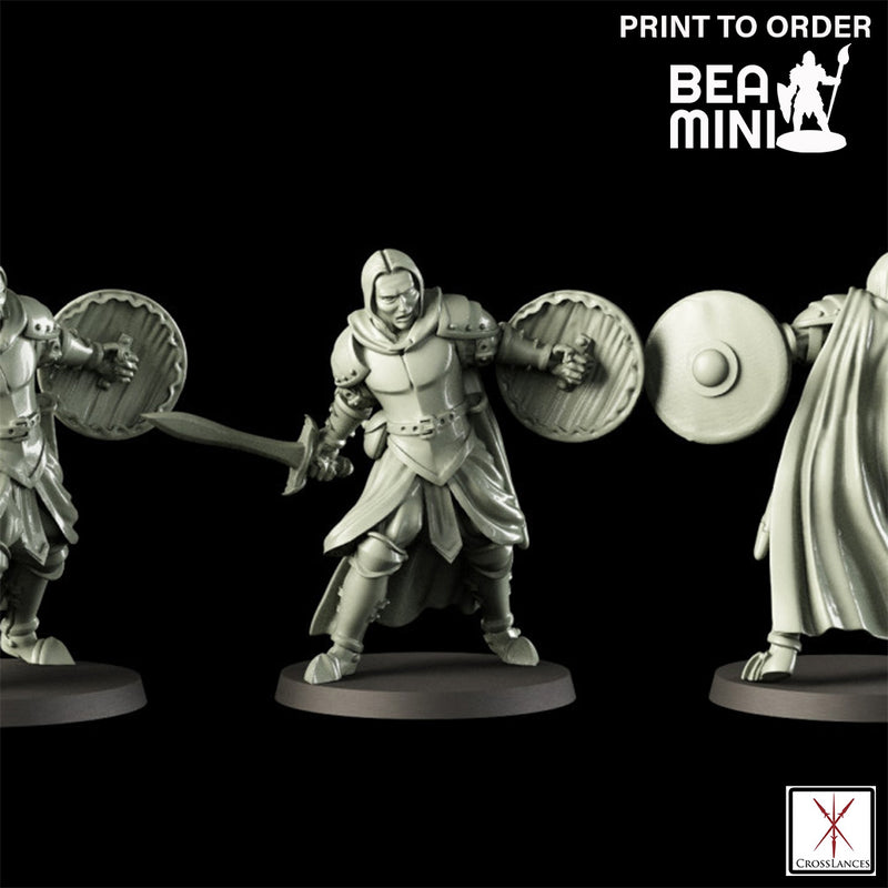 Human Knight | BeaMini Print to Order Miniatures