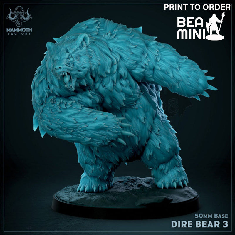 Dire Bear | BeaMini Print to Order Miniatures