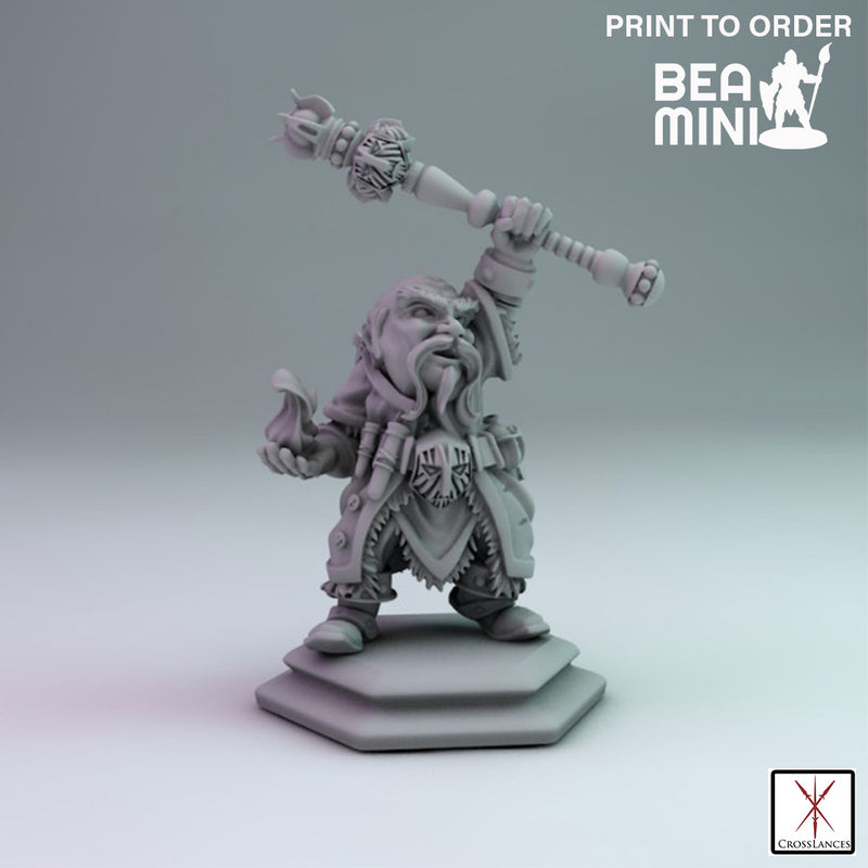 Dwarf Wizard | BeaMini Print to Order Miniatures