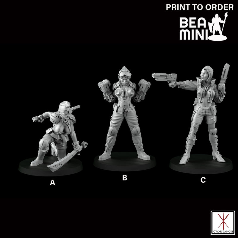 Cyber Warriors | BeaMini Print to Order Miniatures