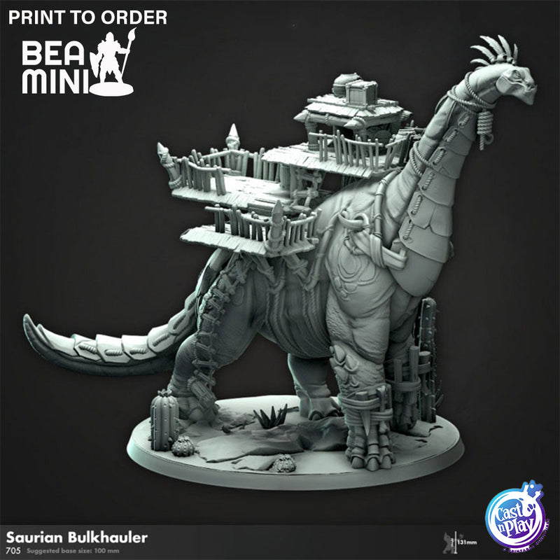 Saurian Bulkhauler | BeaMini Print to Order Miniatures