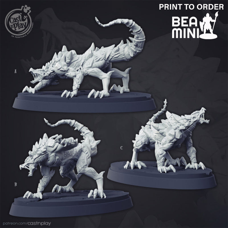 Lahith The Lizard | BeaMini Print to Order Miniatures