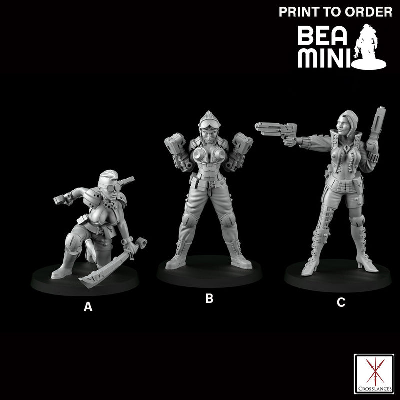 Cyber Warriors | BeaMini Print to Order Miniatures