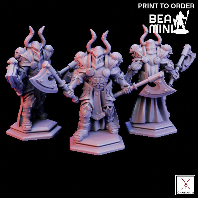 Chaos Warrior | BeaMini Print to Order Miniatures