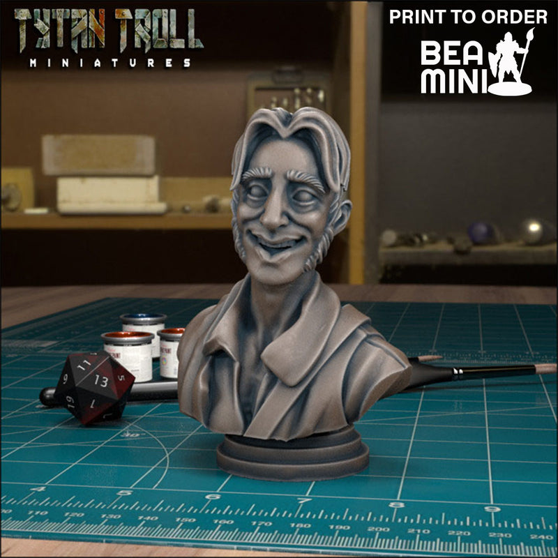 Curse of Strahd - Nikolai Watcher Bust | BeaMini Print to Order Miniatures