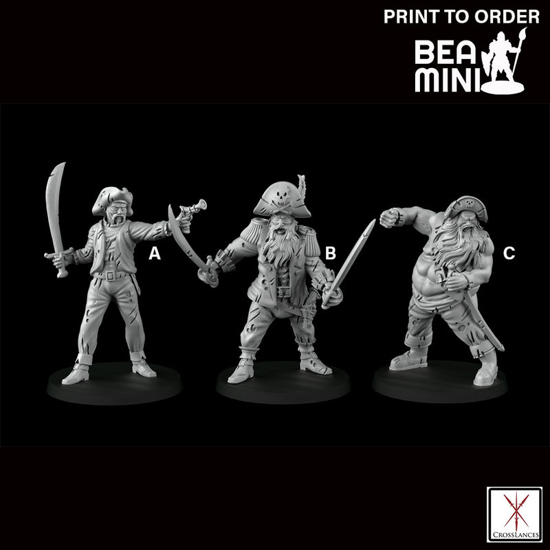 Pirate Crew | BeaMini Print to Order Miniatures