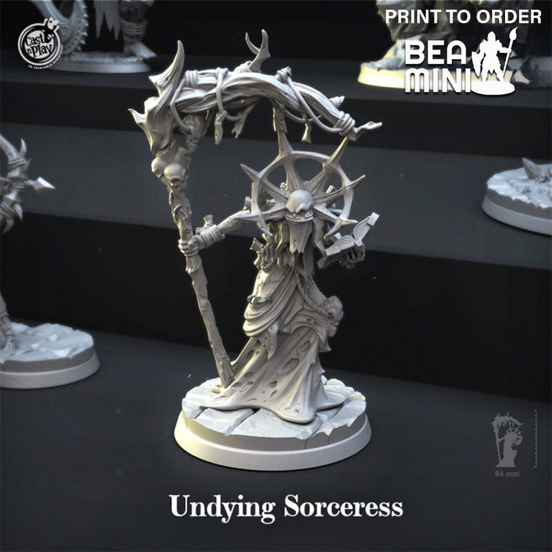 Undying Sorceress | BeaMini Print to Order Miniatures