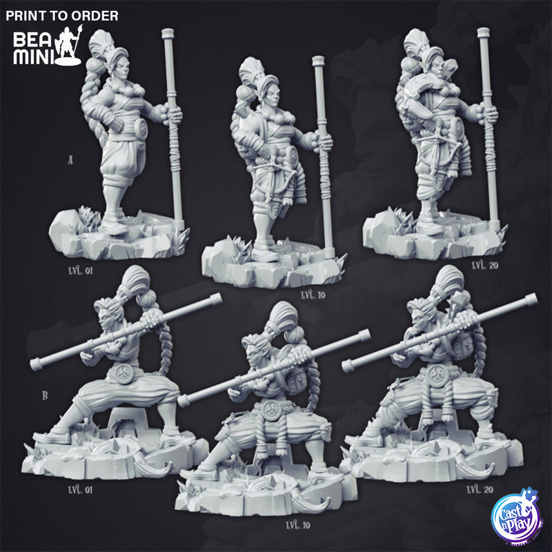 Kiroda The Monk | BeaMini Print to Order Miniatures