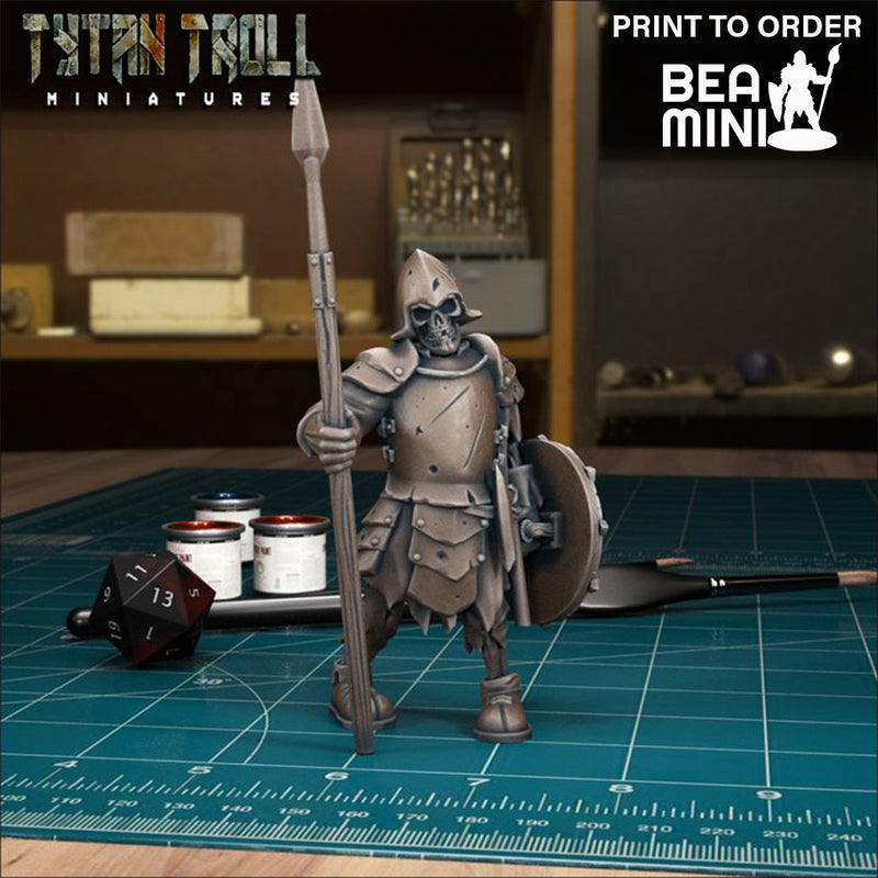 Skeleton Warrior | BeaMini Print to Order Miniatures