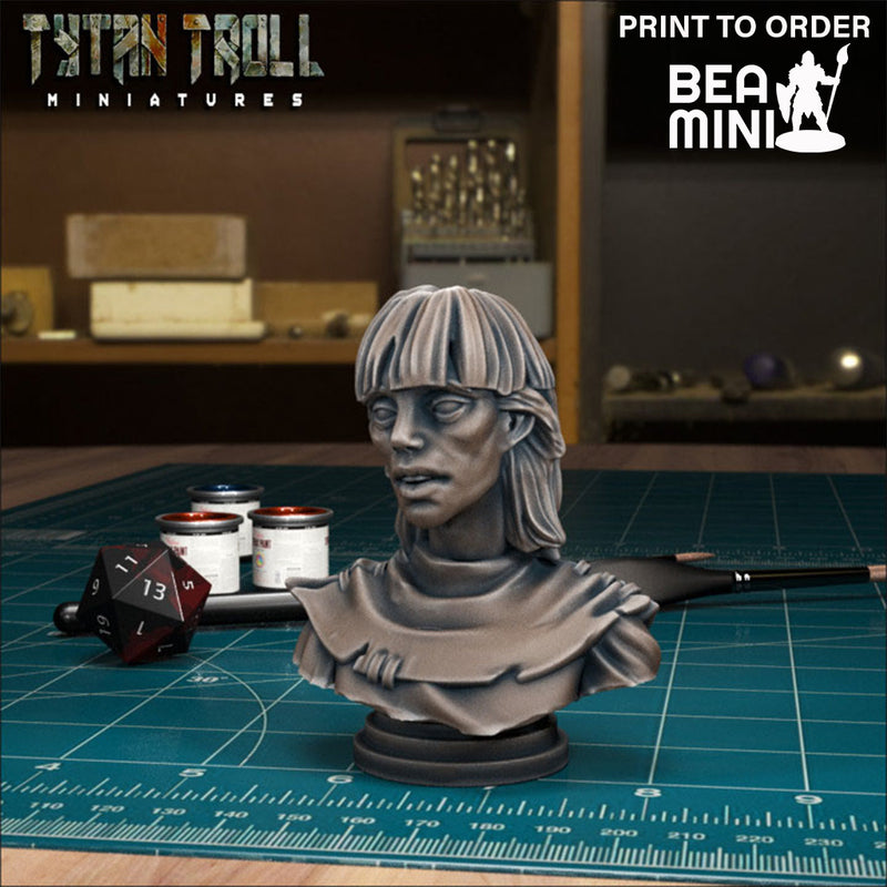 Curse of Strahd - Muriel Martikov Bust | BeaMini Print to Order Miniatures