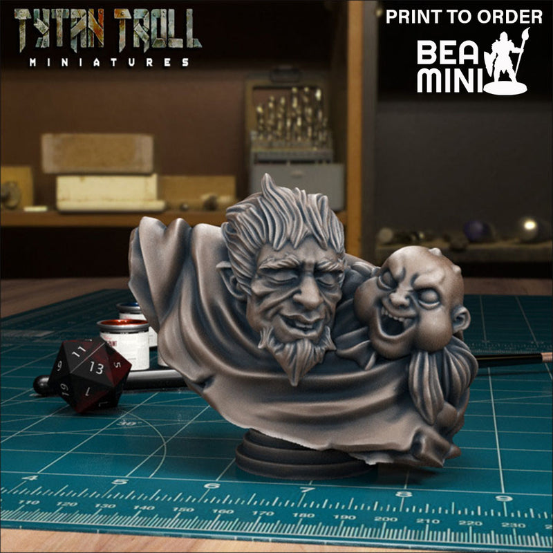 Curse of Strahd - Colvin Belview Bust | BeaMini Print to Order Miniatures