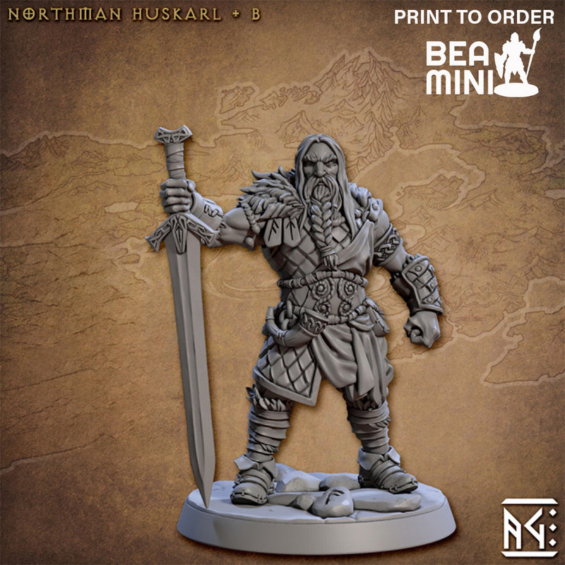 Northmen Huskarl | BeaMini Print to Order Miniatures