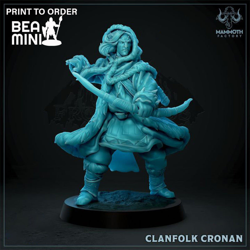 Cronan, Barbarian Clanfolk | BeaMini Print to Order Miniatures