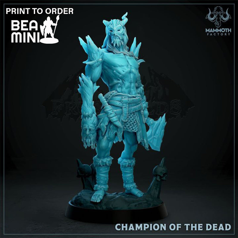 Champion of the Dead | BeaMini Print to Order Miniatures