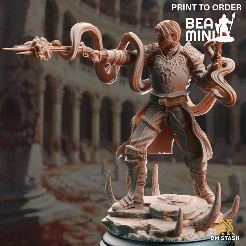 Human Magic Marksman - Cedric of Wildern | BeaMini Print to Order Miniatures