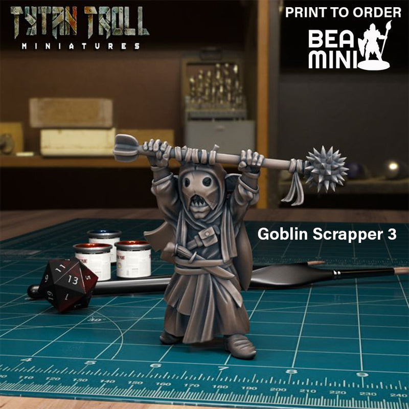 Goblin Scrapper | BeaMini Print to Order Miniatures