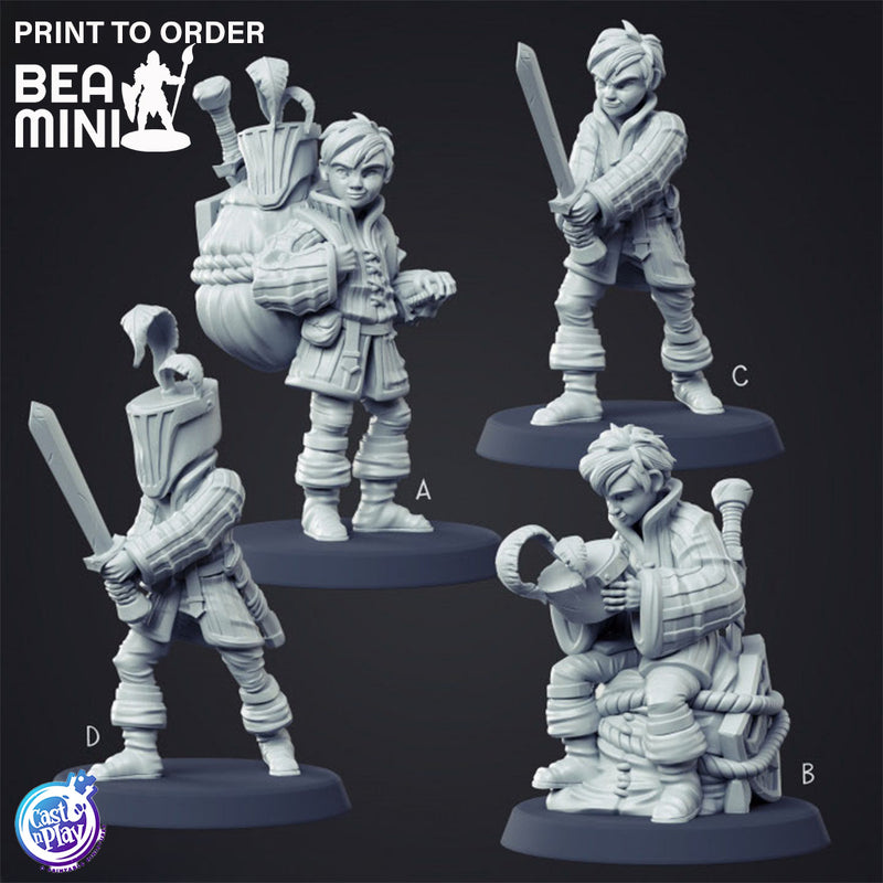 Young Squire | BeaMini Print to Order Miniatures