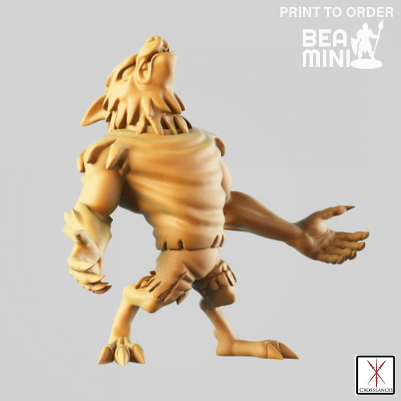 Wolfman | BeaMini Print to Order Miniatures