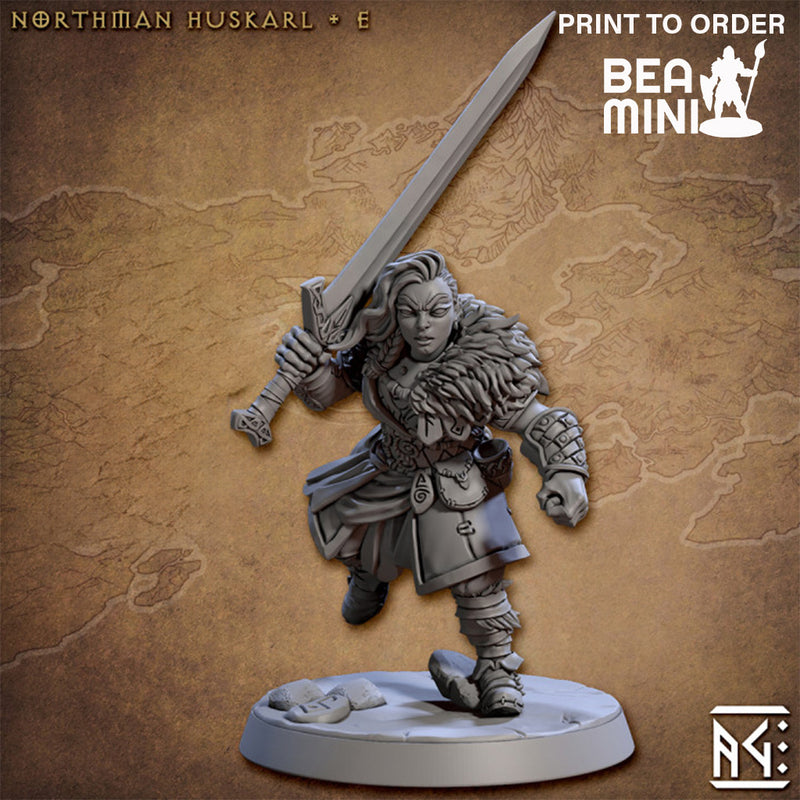 Northmen Huskarl | BeaMini Print to Order Miniatures