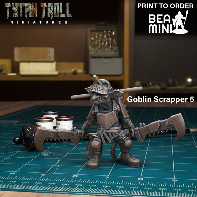 Goblin Scrapper | BeaMini Print to Order Miniatures