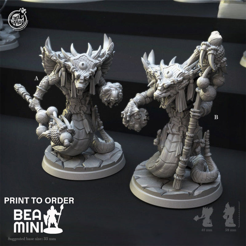 Yuddrakh Warlocks | BeaMini Print to Order Miniatures