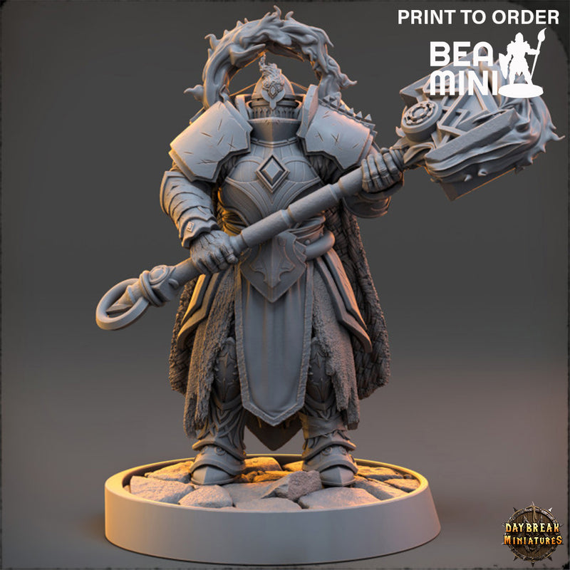 Duke Darko Ebonfire - The Protectors of the Cleansing Fire | BeaMini Print to Order Miniatures