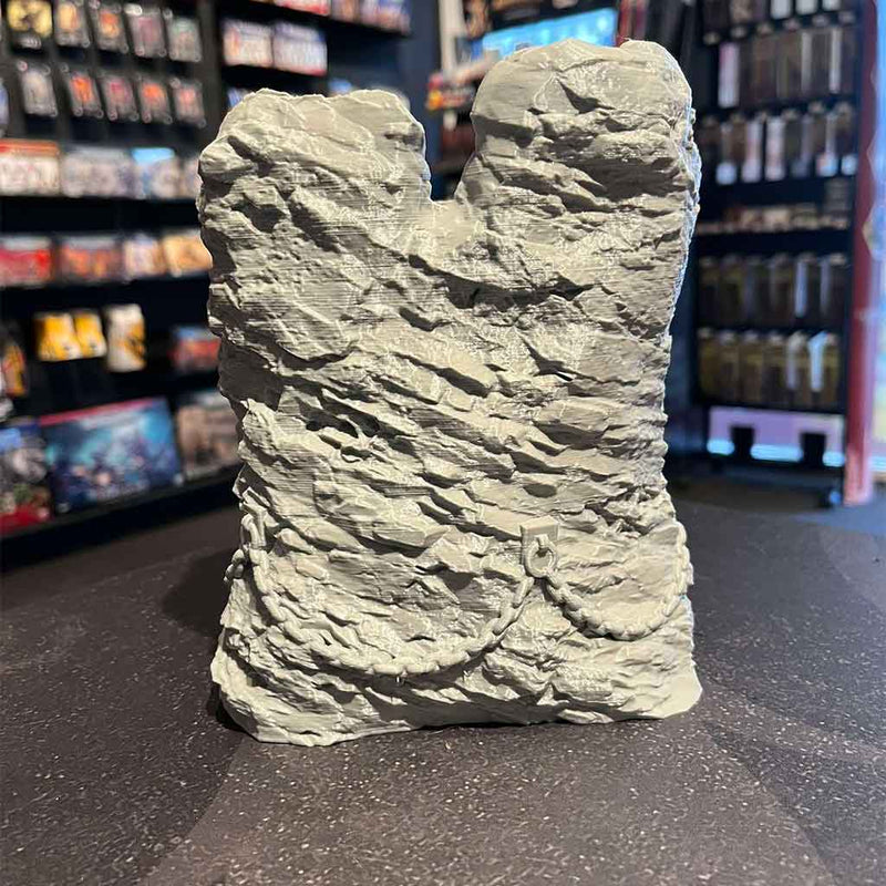 3D Printed Dice Tower - Dwarven Mountain (Grey)