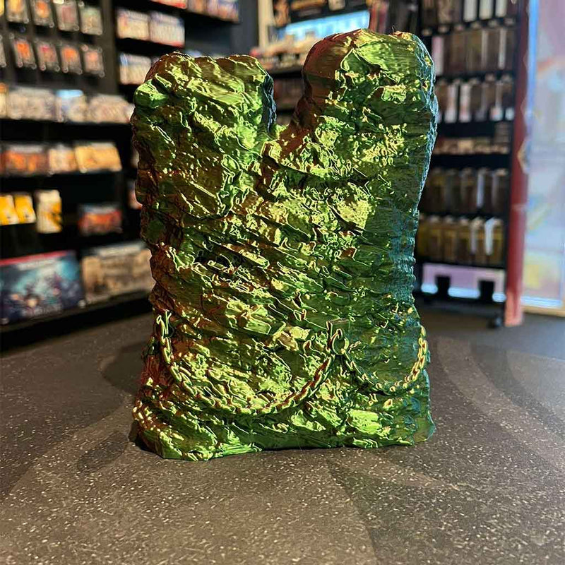 3D Printed Dice Tower - Dwarven Mountain (Rainbow)