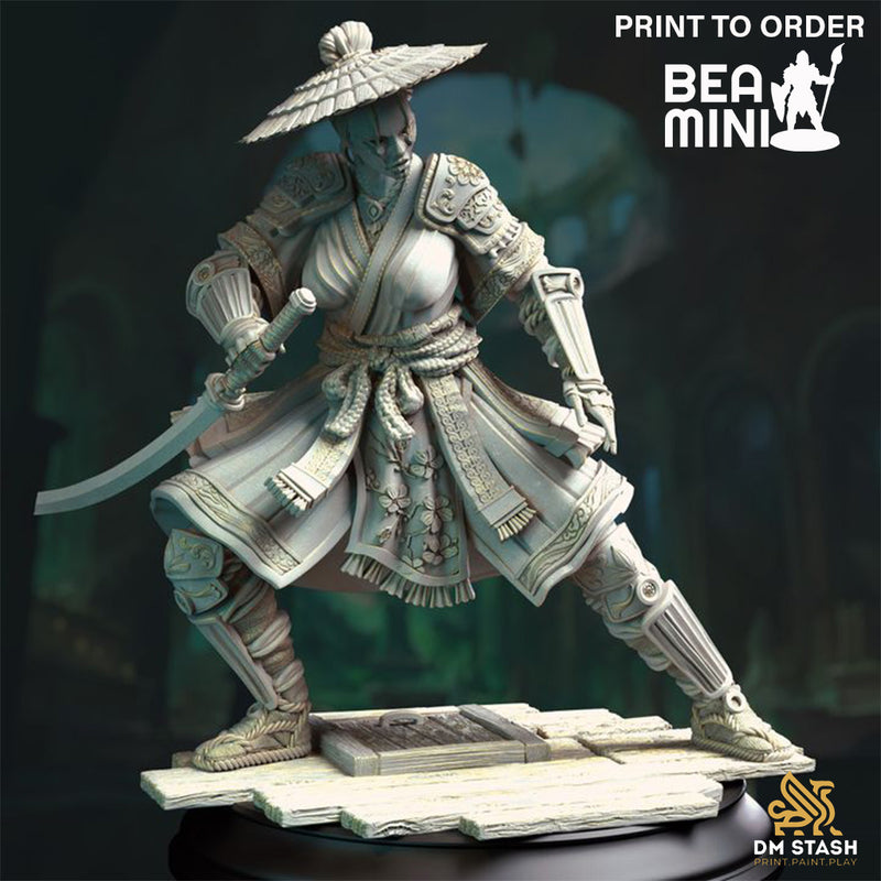 Eastern Yuan-Ti Assassin - Yushin | BeaMini Print to Order Miniatures