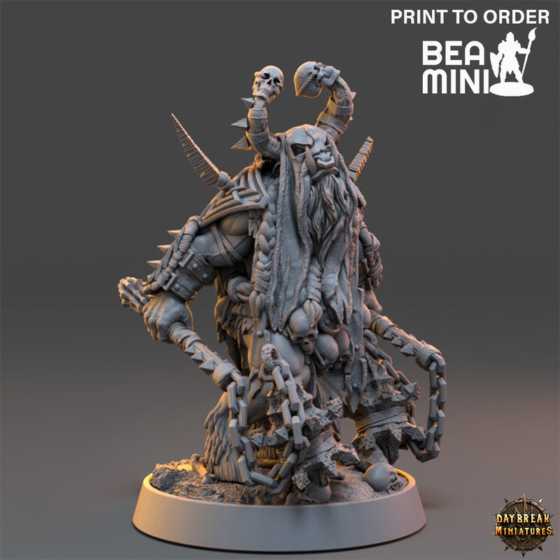 Eignish, Beastman Warrior | BeaMini Print to Order Miniatures