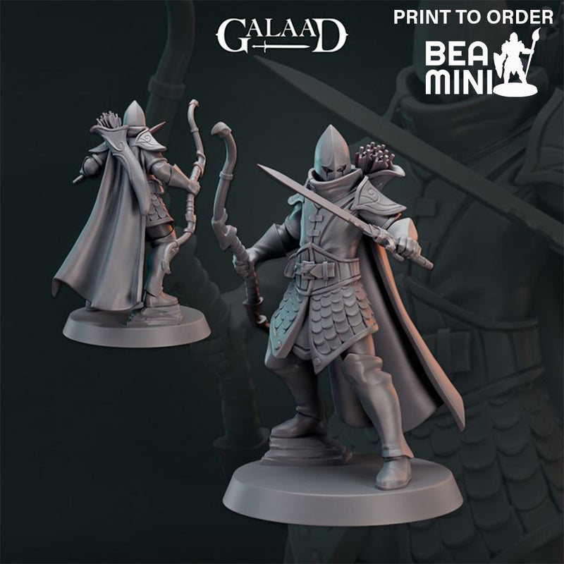 Elf Fighters | BeaMini Print to Order Miniatures