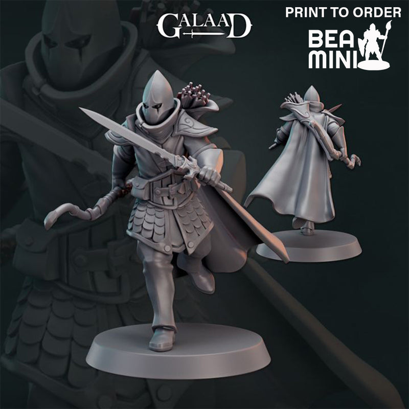 Elf Fighters | BeaMini Print to Order Miniatures