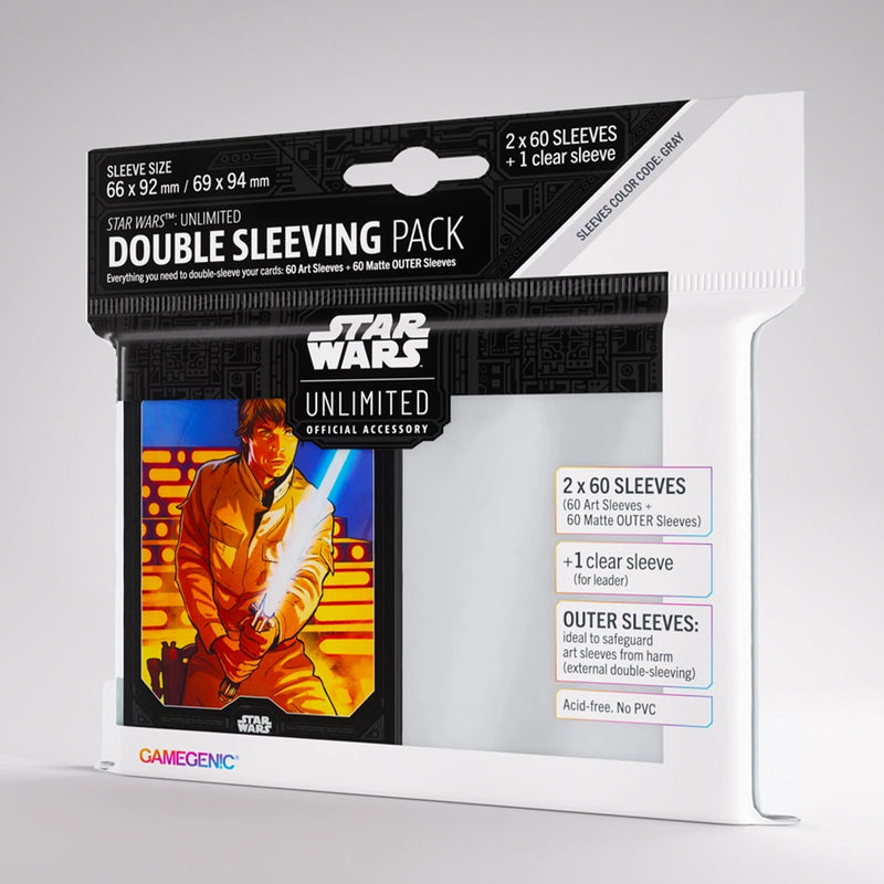 Gamegenic Star Wars Unlimited Art Sleeves Double Sleeving Pack - Luke Skywalker