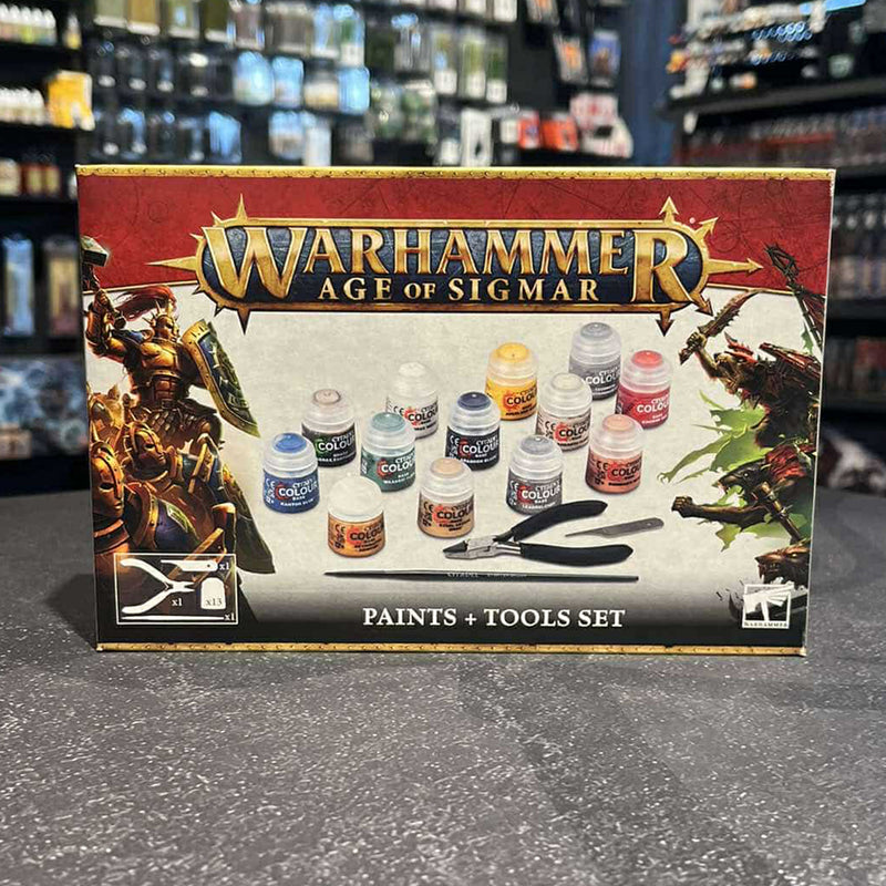 Warhammer Age of Sigmar: Paints + Tools Set