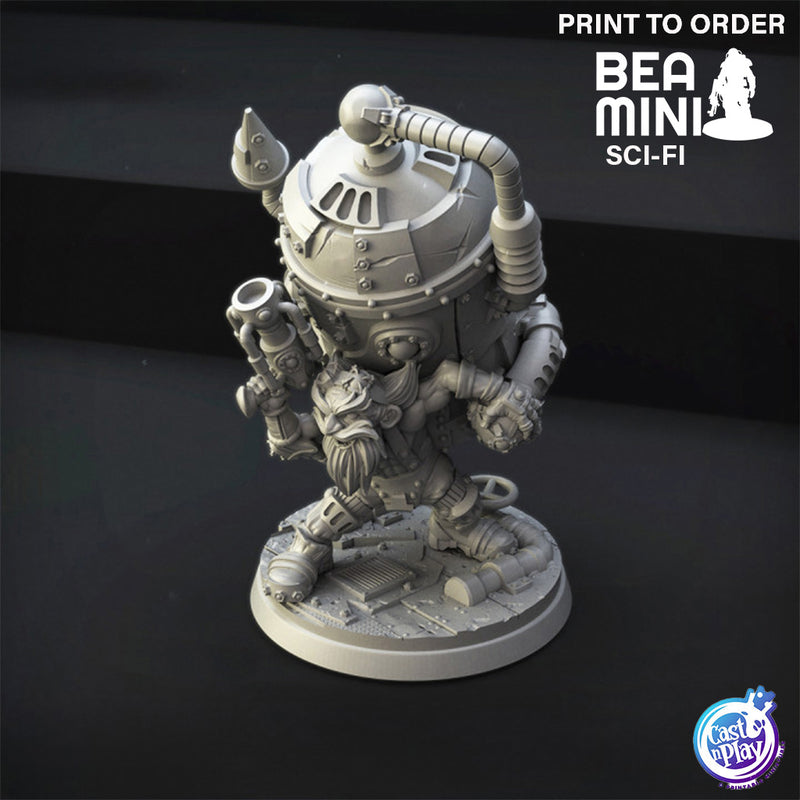 Gnomish Scientist | BeaMini Print to Order Miniatures