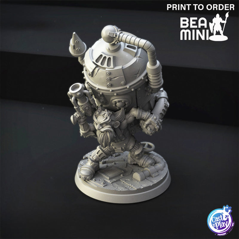 Gnomish Scientist | BeaMini Print to Order Miniatures