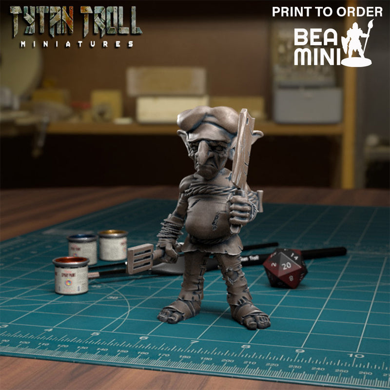 Goblin Chef | BeaMini Print to Order Miniatures