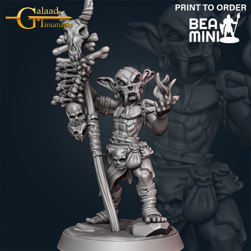 Goblin Shaman | BeaMini Print to Order Miniatures