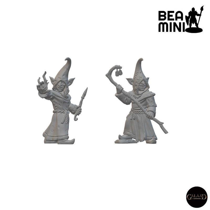 Goblin Wizards (Wave 3) | BeaMini Unpainted RPG Miniatures