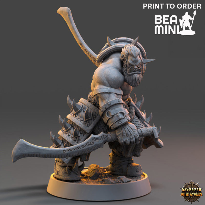 Grizban Gutz - Orc Warrior | BeaMini Print to Order Miniatures