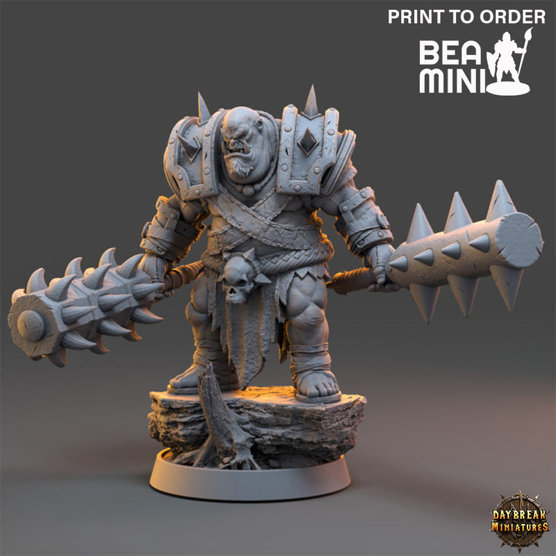 Hellbender, Orc Fighter | BeaMini Print to Order Miniatures