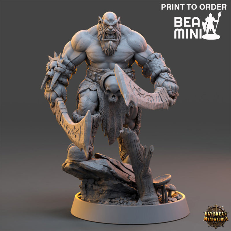 Grozler Hang, Orc Fighter | BeaMini Print to Order Miniatures