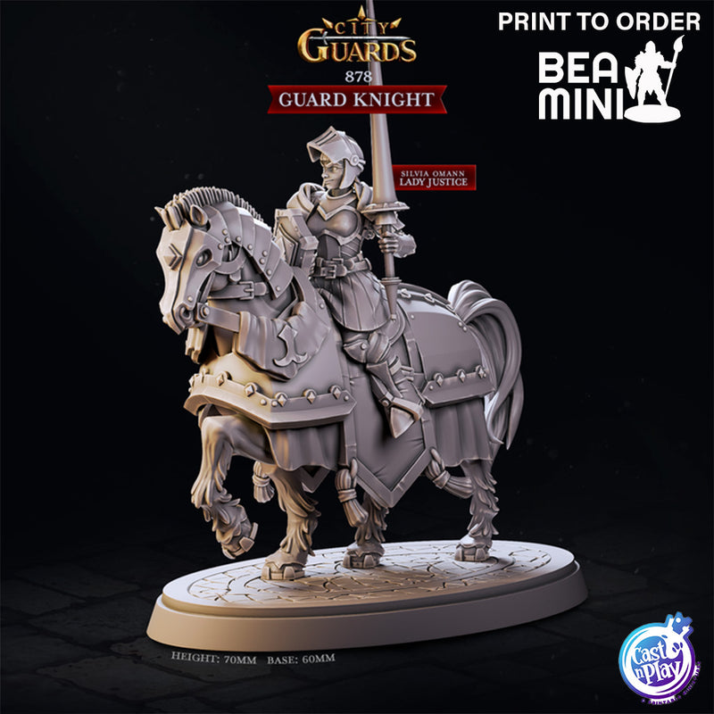 Guard Knight (Hero) | BeaMini Print to Order Miniatures