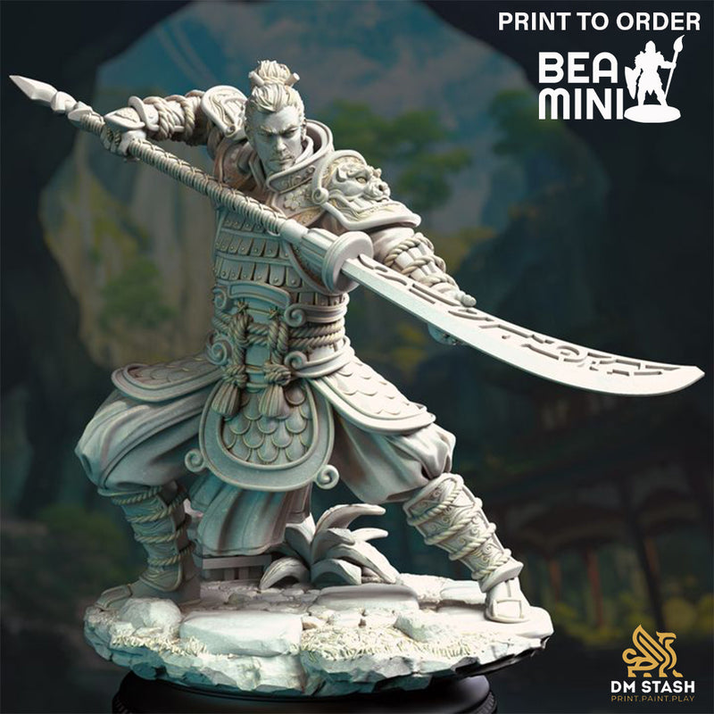 Hu Shen - Eastern Fighter | BeaMini Print to Order Miniatures