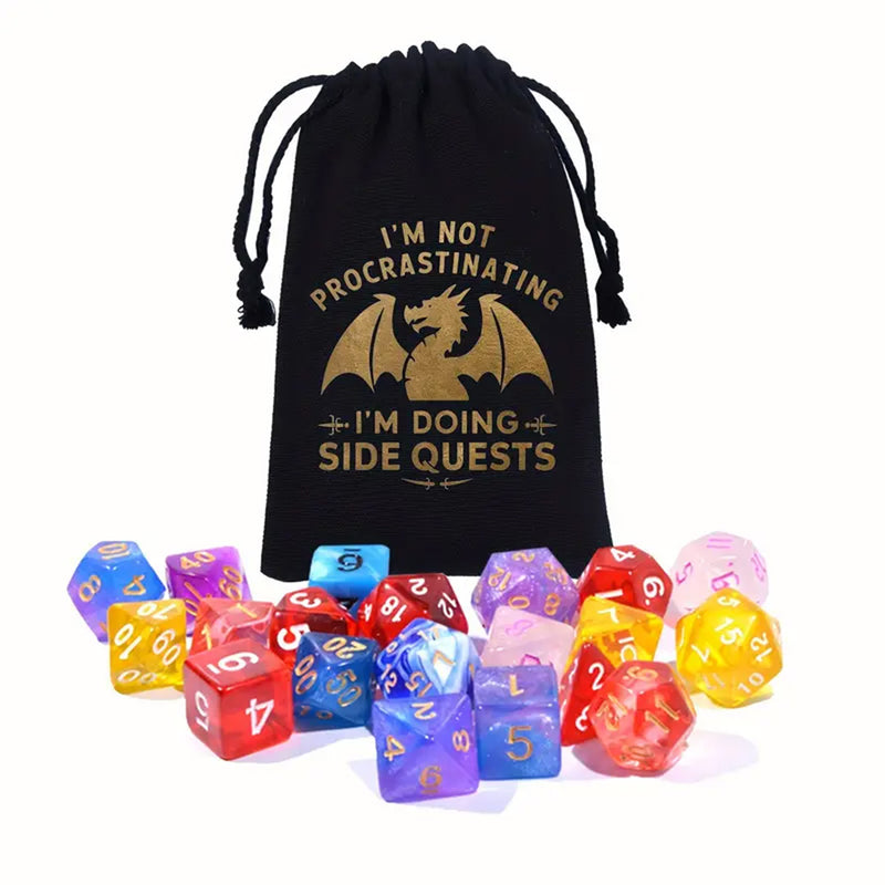 I'm Not Procrastinating I'm Doing Side Quests Dice Bag