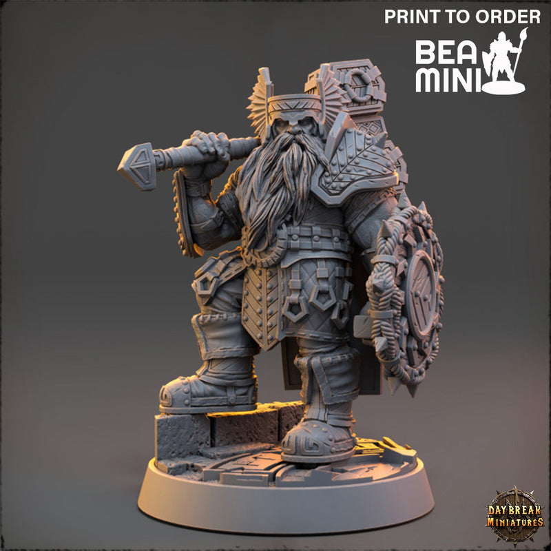 Imar Hakka - The Dwarfs of The Dark Deep | BeaMini Print to Order Miniatures